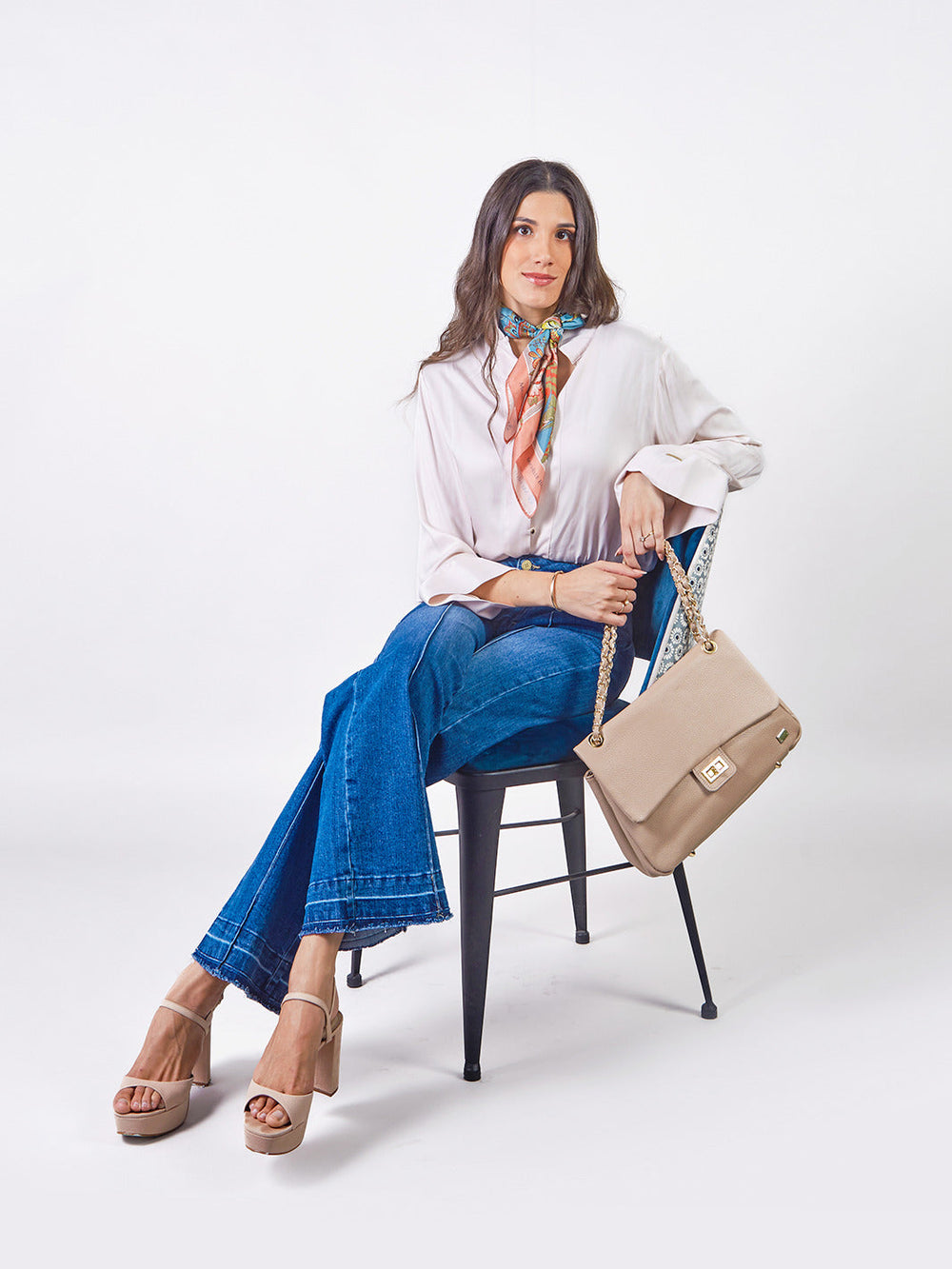 AIDA - BLUSA MANGA LARGA CUELLO NERÚ