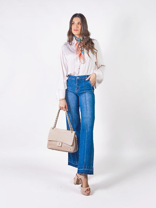 AIDA - BLUSA MANGA LARGA CUELLO NERÚ