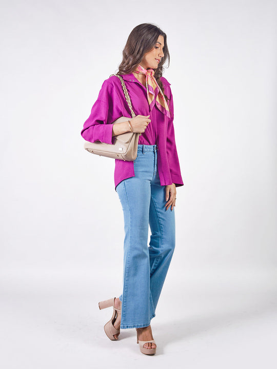 SOPHIE – LONG-SLEEVE KIMONO-STYLE BLOUSE