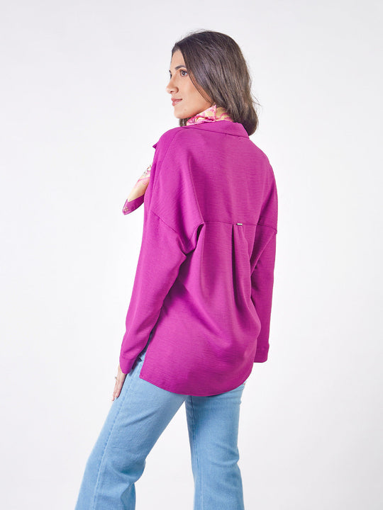SOPHIE – LONG-SLEEVE KIMONO-STYLE BLOUSE