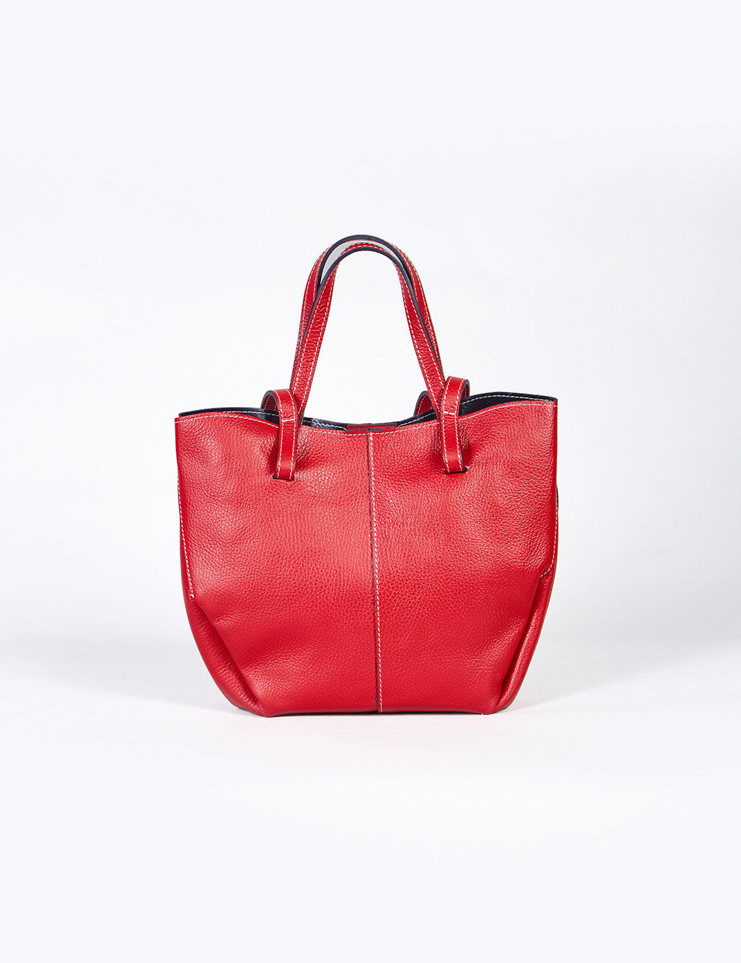 MELANY - CARTERA DE CUERO ROJO
