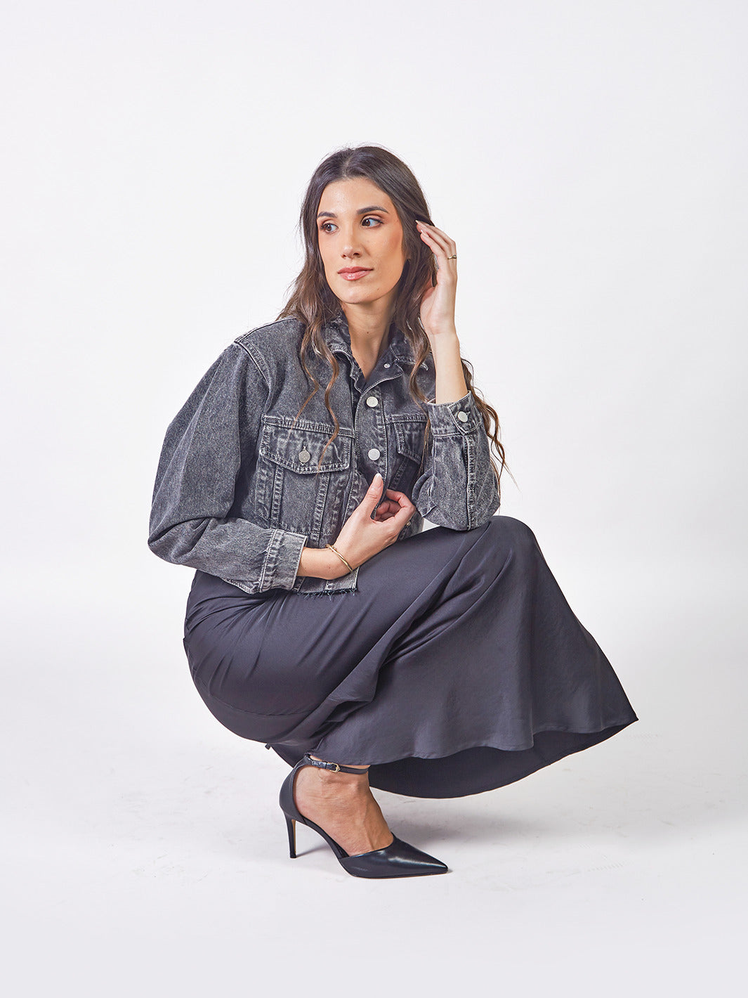 GIULIA - CASACA DENIM CORTA
