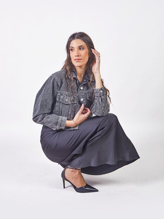 GIULIA - CASACA DENIM CORTA