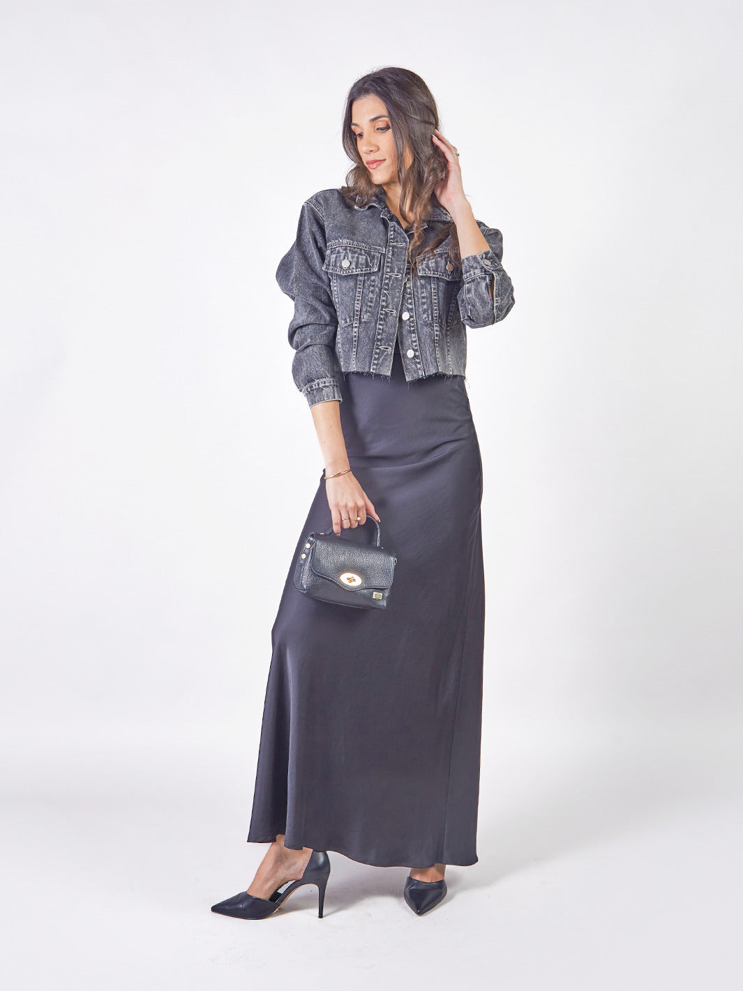 GIULIA - CASACA DENIM CORTA