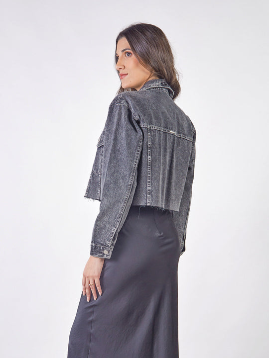 GIULIA - CASACA DENIM CORTA