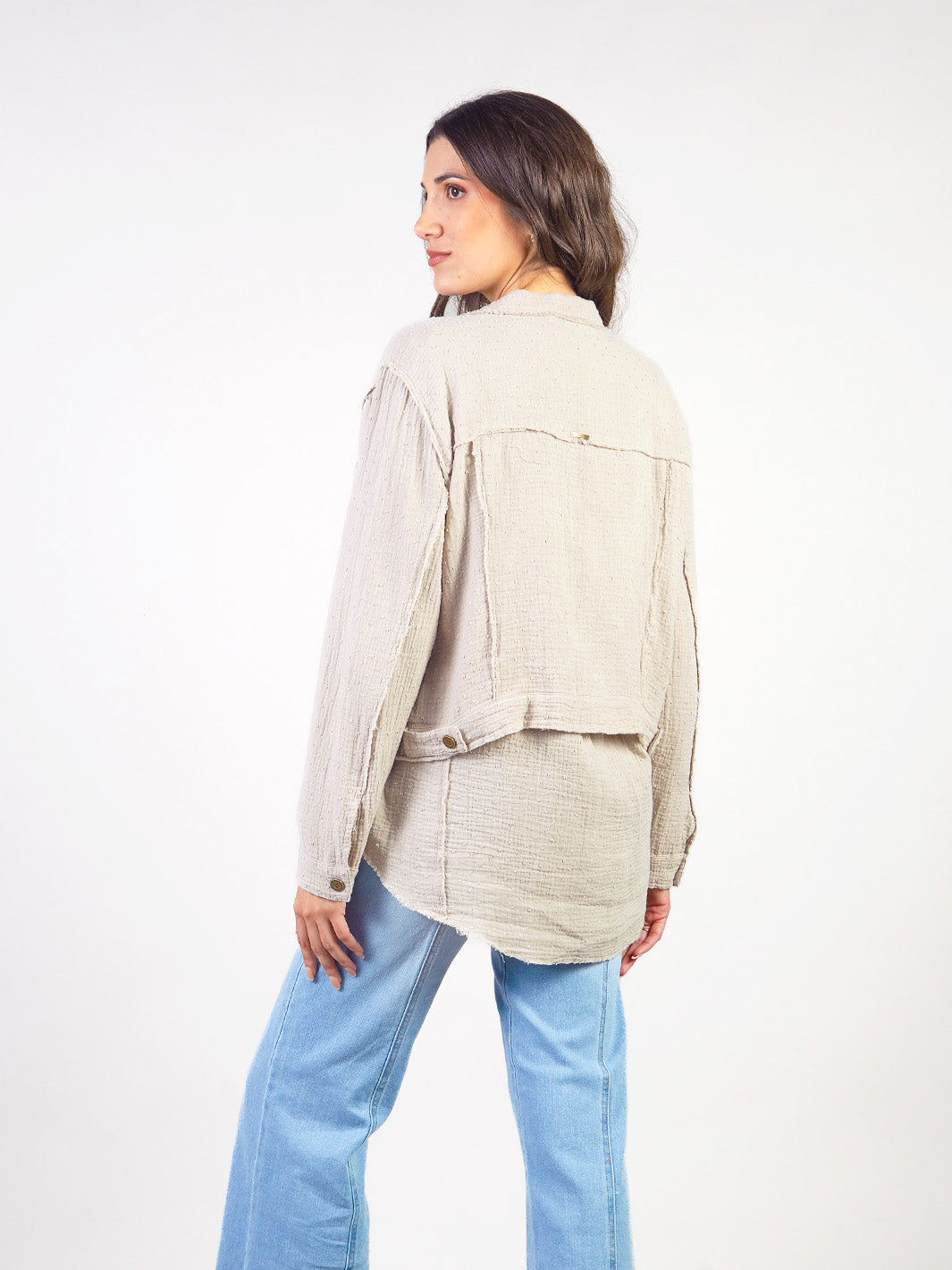 FRANCESCA - CASACA CLÁSICA CUELLO CAMISERO