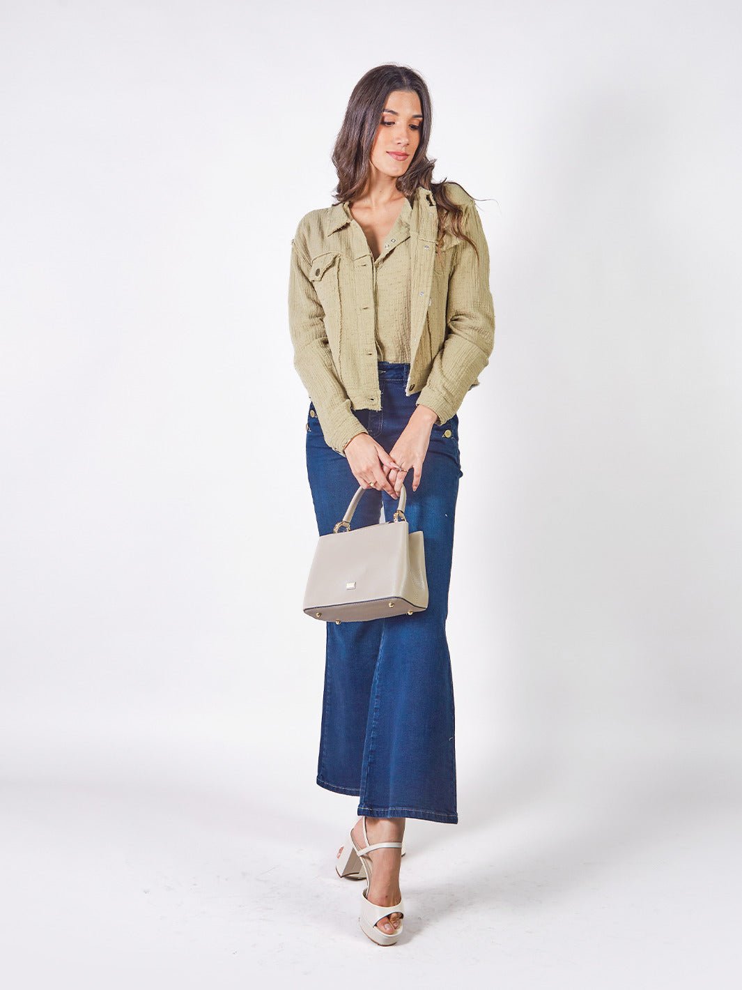 FRANCESCA - CASACA CLÁSICA CUELLO CAMISERO