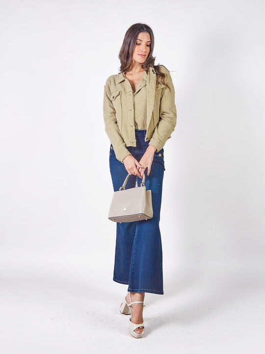 FRANCESCA - CASACA CLÁSICA CUELLO CAMISERO