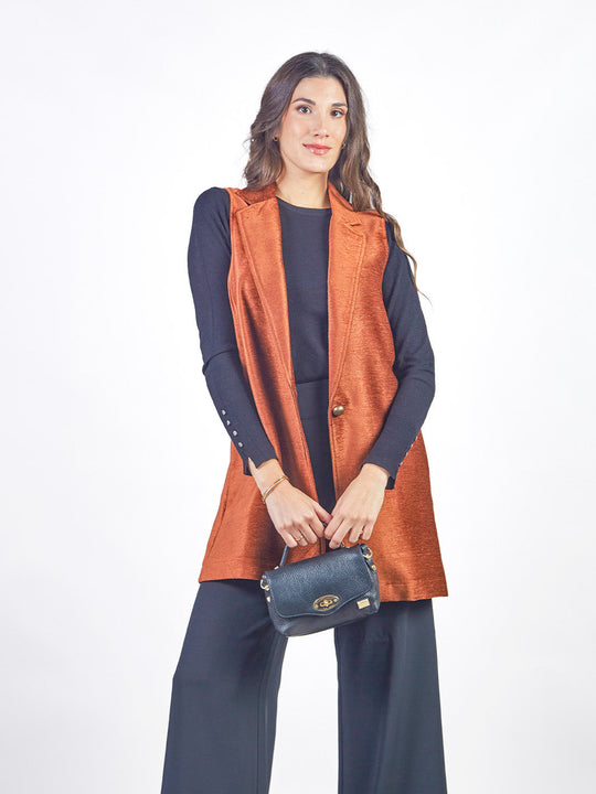 LEYLA - LONG TAILORED VEST