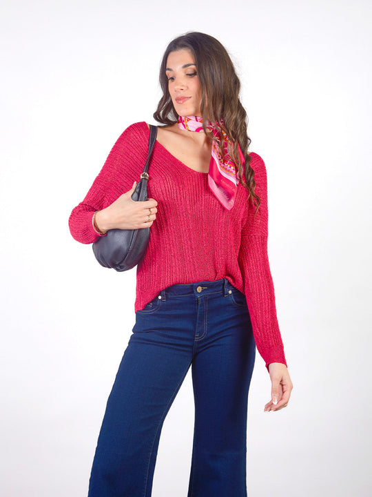 LEAH – LONG-SLEEVE TWO-WAY SWEATER