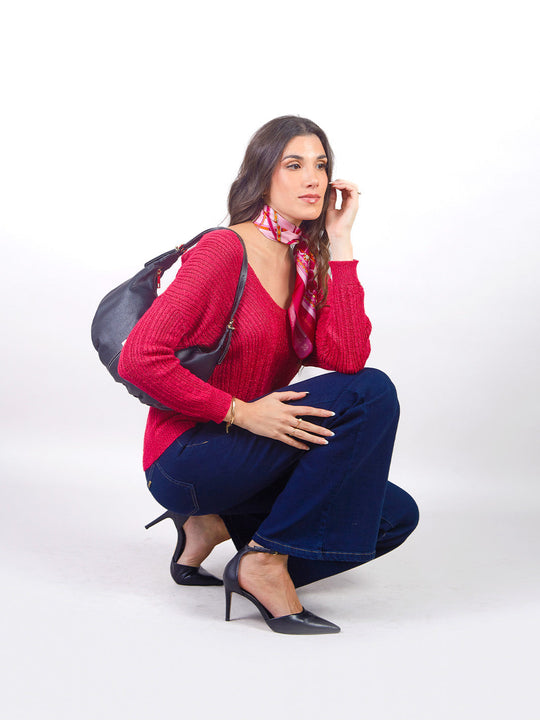 LEAH – LONG-SLEEVE TWO-WAY SWEATER