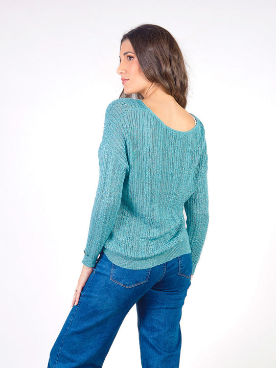 LEAH – LONG-SLEEVE TWO-WAY SWEATER