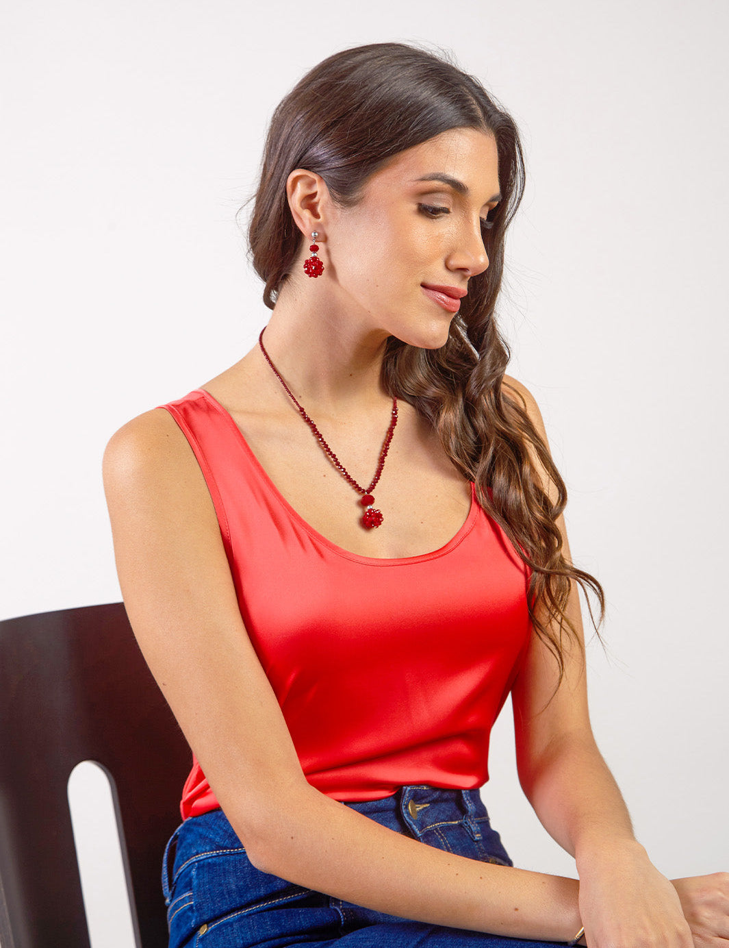 ISA - COLLAR CON BROCHE REGULABLE VERDE