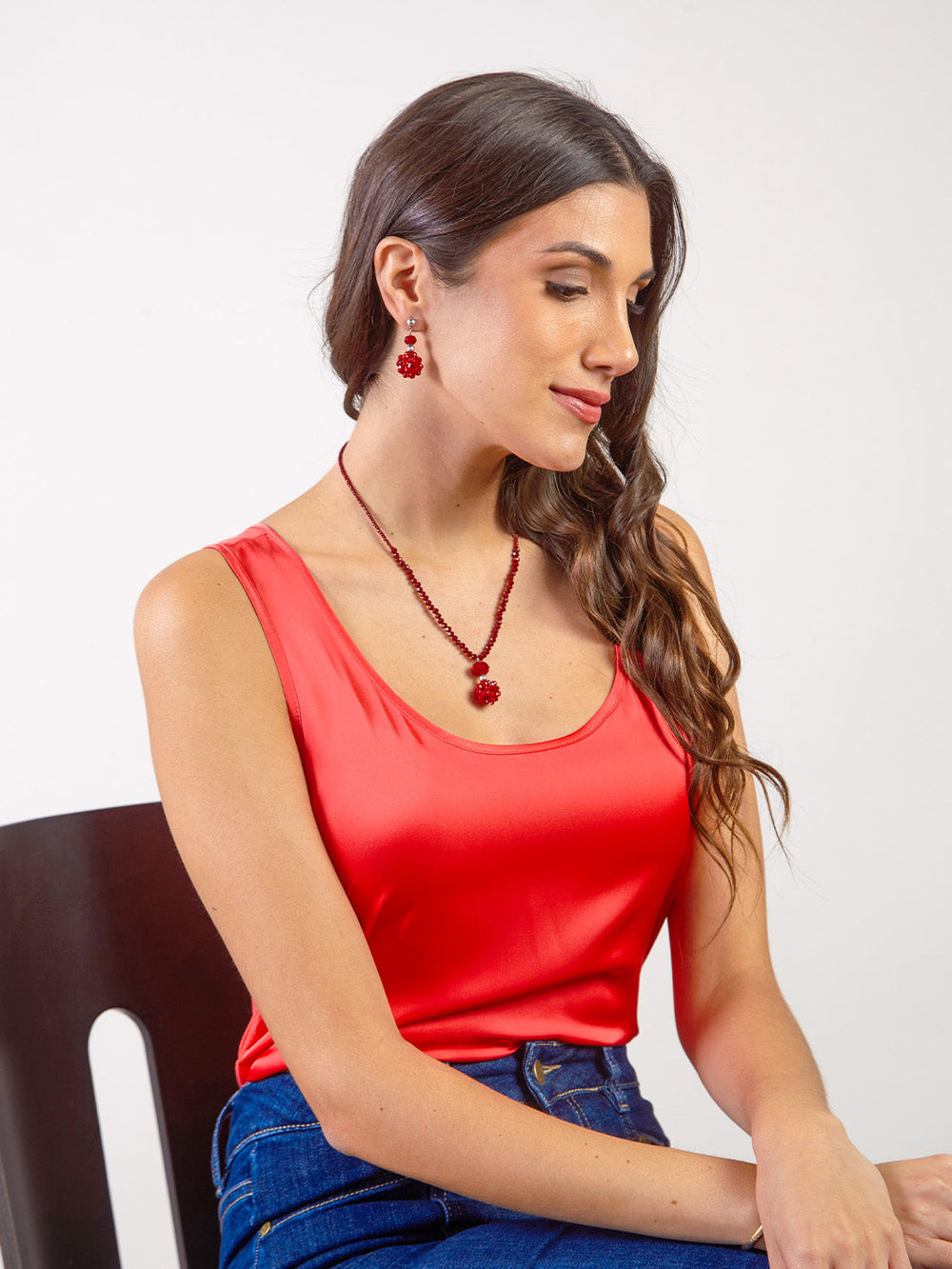 ISA - COLLAR CON BROCHE REGULABLE VERDE