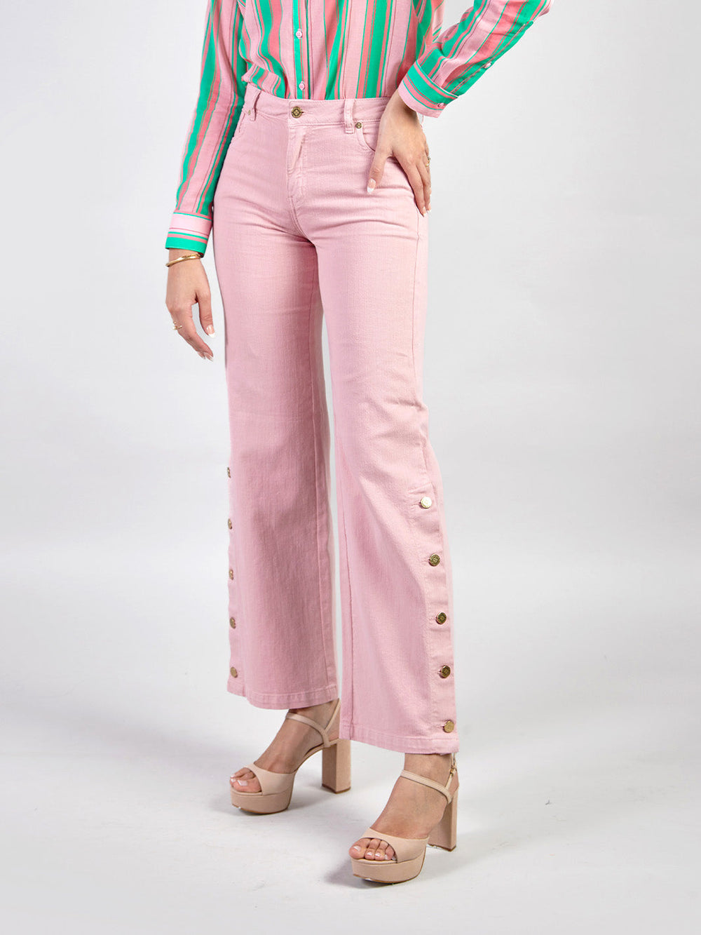 VICTORIA - PANTALÓN DENIM PALAZZO