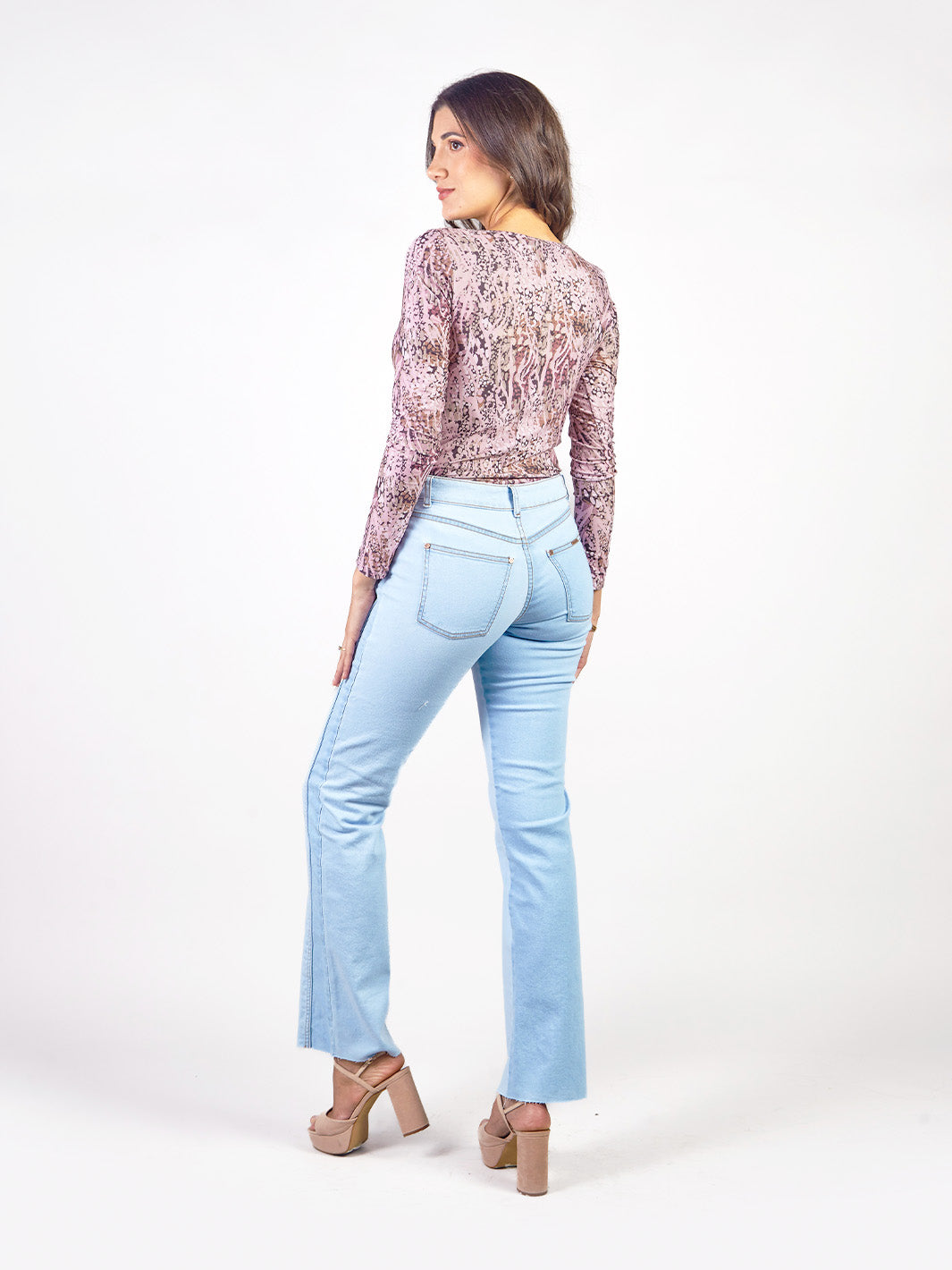 ADELA - PANTALÓN DENIM CORTE RECTO