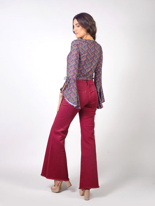 VANESSA - PANTALÓN ACAMPANADO