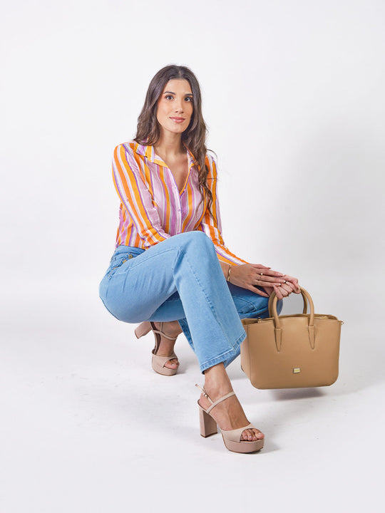 MICHELLE - PANTALÓN DENIM ACAMPANADO