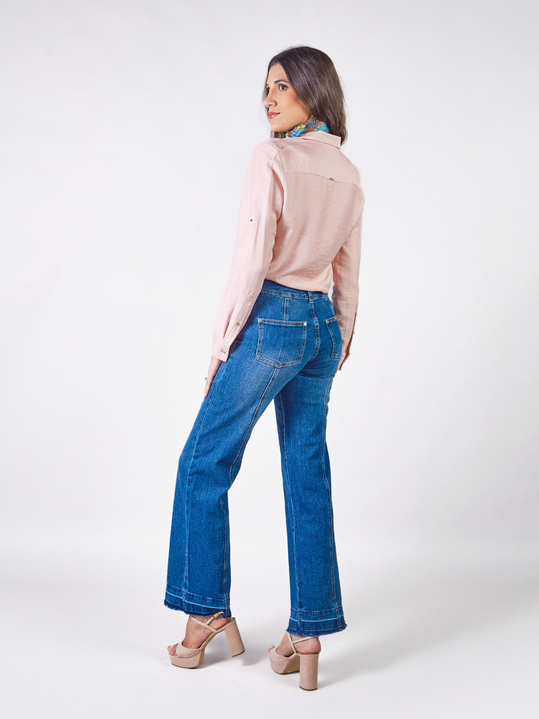 ARISSA - PANTALÓN DENIM PALAZZO