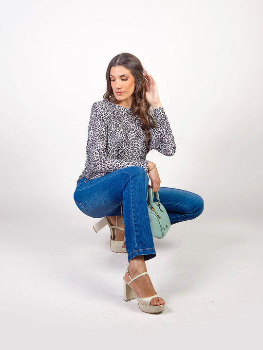 PAMELA - PANTALÓN DENIM CORTE RECTO