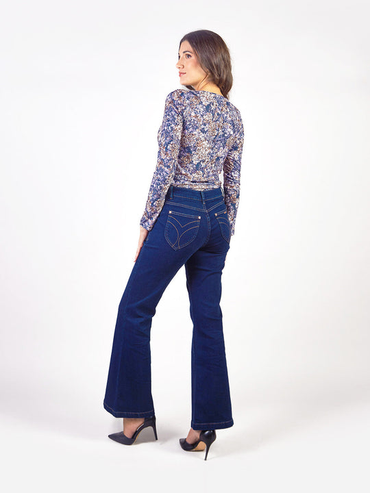 SOLEIL - PANTALÓN DENIM ESTILO FLARE
