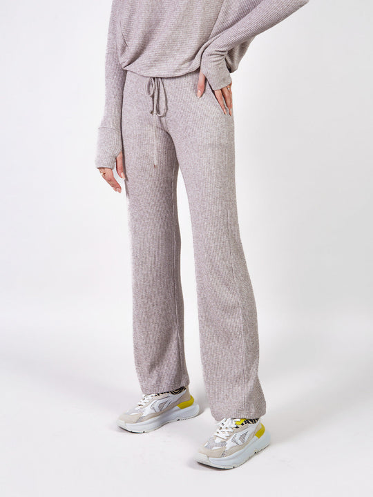MAITE - PANTALÓN CORTE RECTO DE TELA TEJIDA