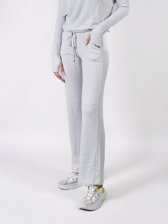 MAITE - PANTALÓN CORTE RECTO DE TELA TEJIDA