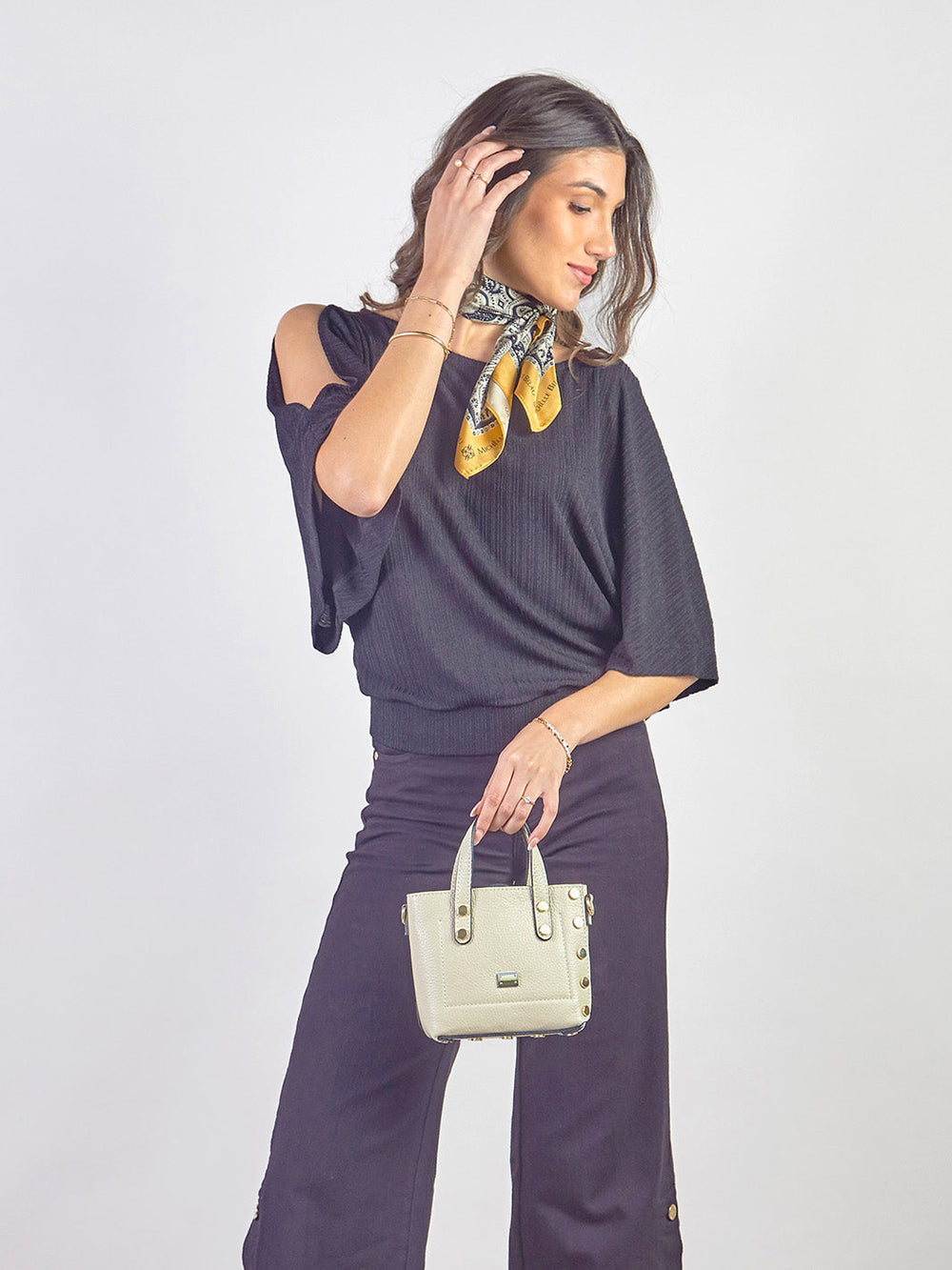 CELINE - POLO MANGA AL CODO CON ABERTURA