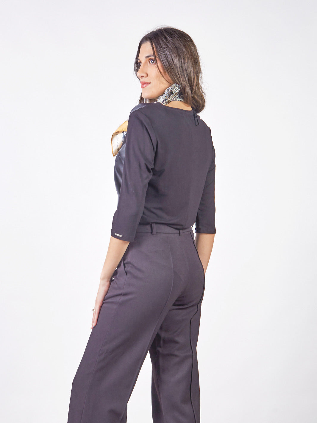 LUISA - POLO MANGA 3/4 CON ESCOTE EN V