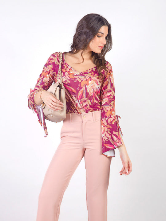 FRAN – LONG-SLEEVE FLARED TOP