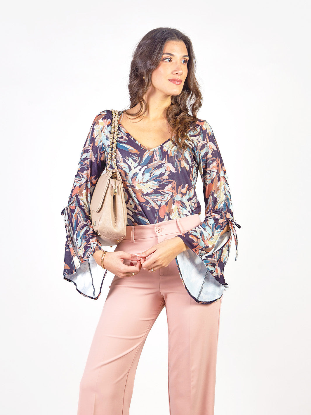 FRAN – LONG-SLEEVE FLARED TOP