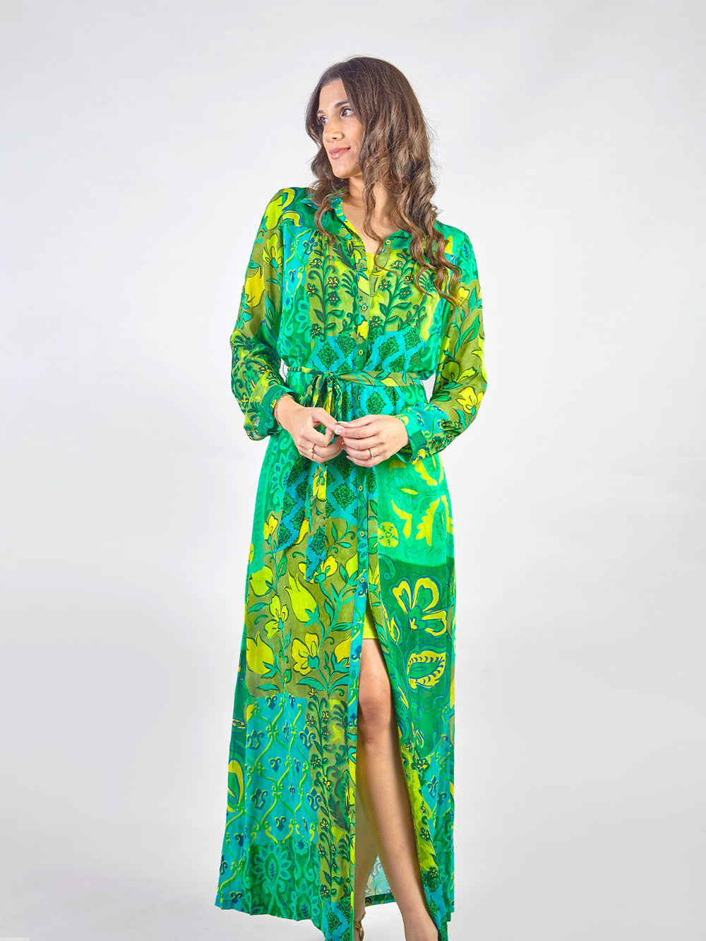 GALIA - VESTIDO CAMISERO MANGA LARGA