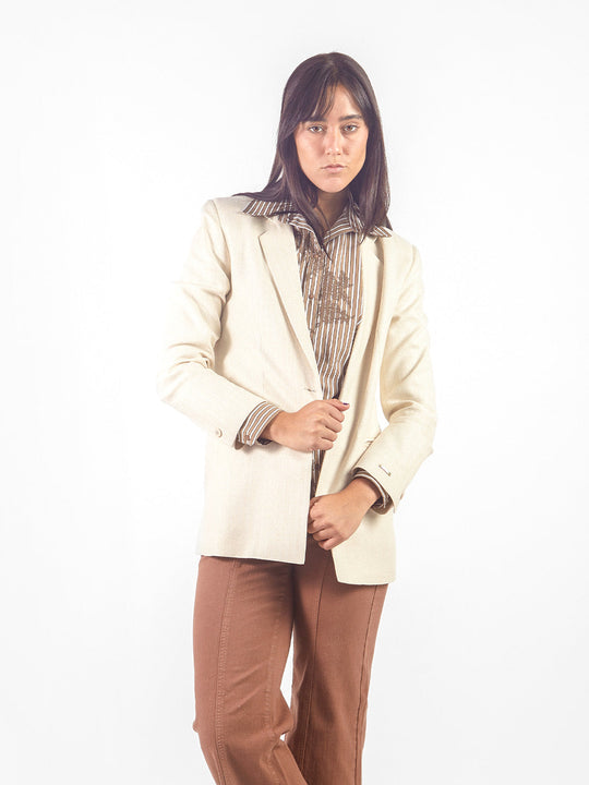Blazer rayas con botón