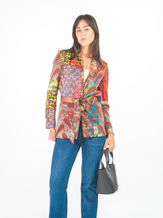 Blazer estampado paisley