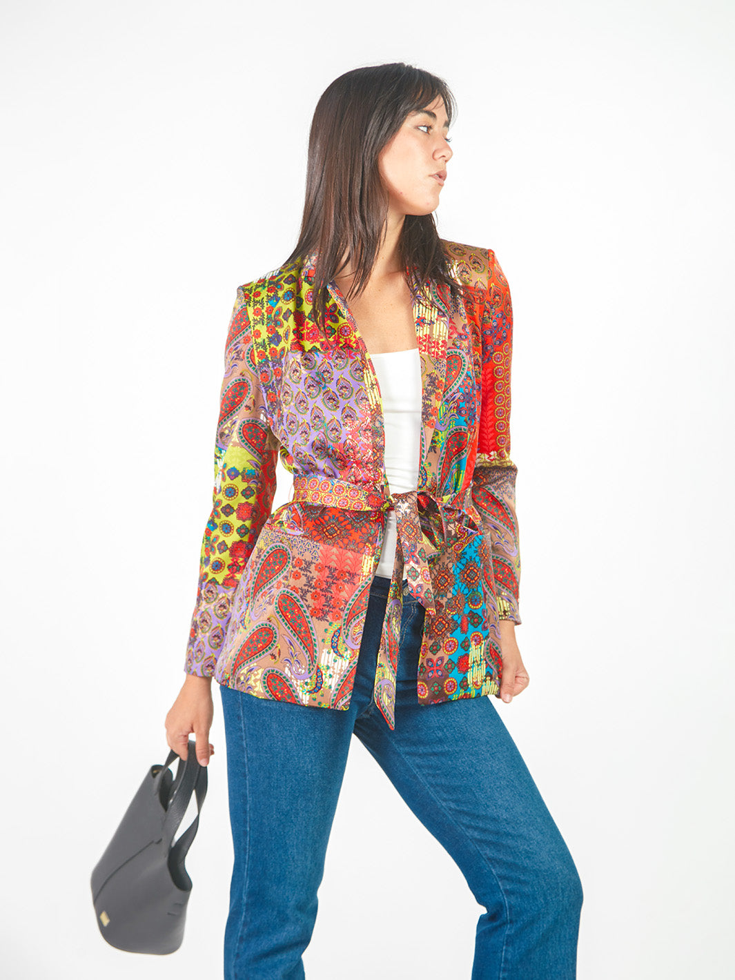 Blazer estampado paisley