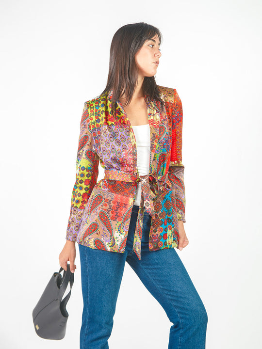 Blazer estampado paisley
