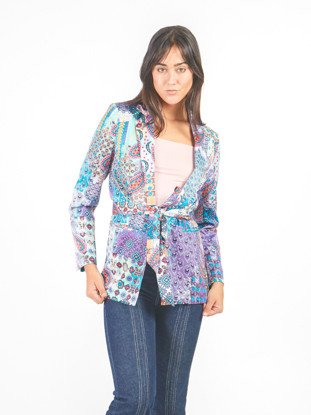 Blazer estampado paisley