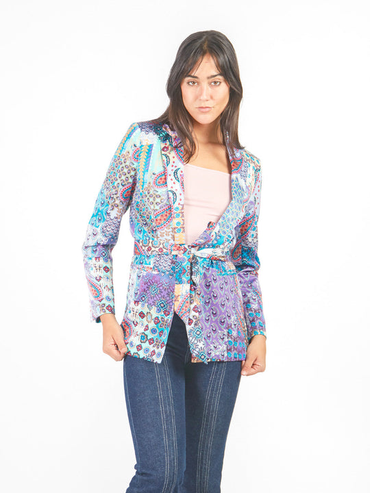 Blazer estampado paisley