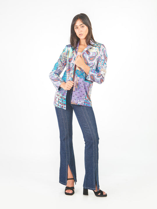 Blazer estampado paisley