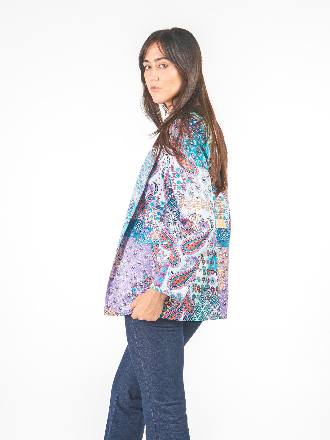 Blazer estampado paisley