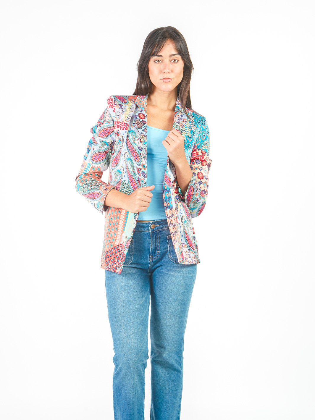 Blazer estampado paisley