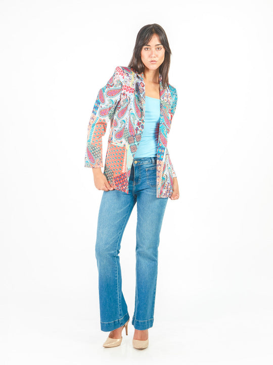 Blazer estampado paisley