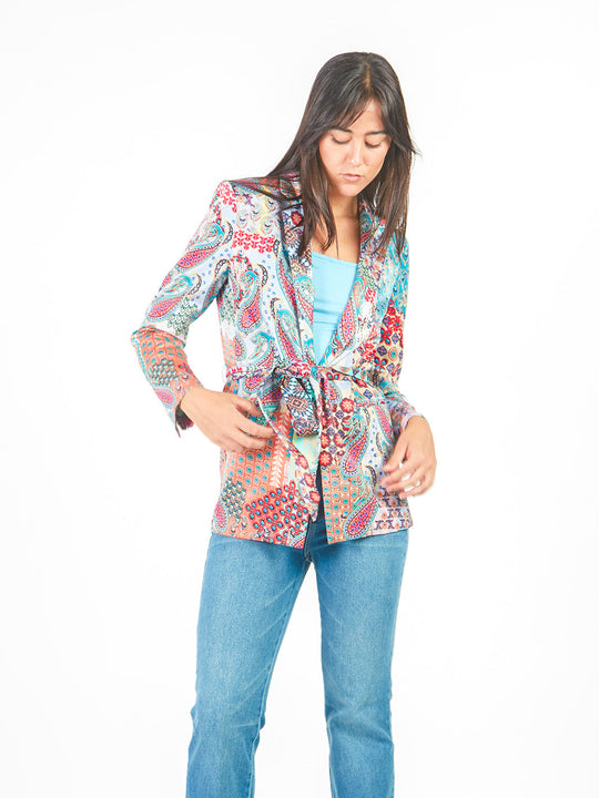 Blazer estampado paisley