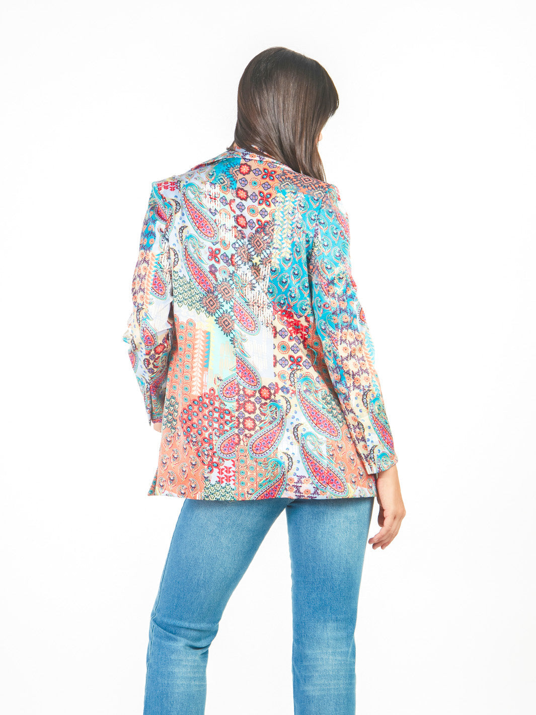 Blazer estampado paisley