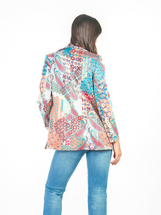 Blazer estampado paisley