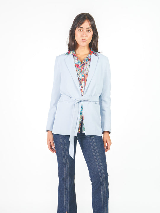 Blazer cinturón lazo