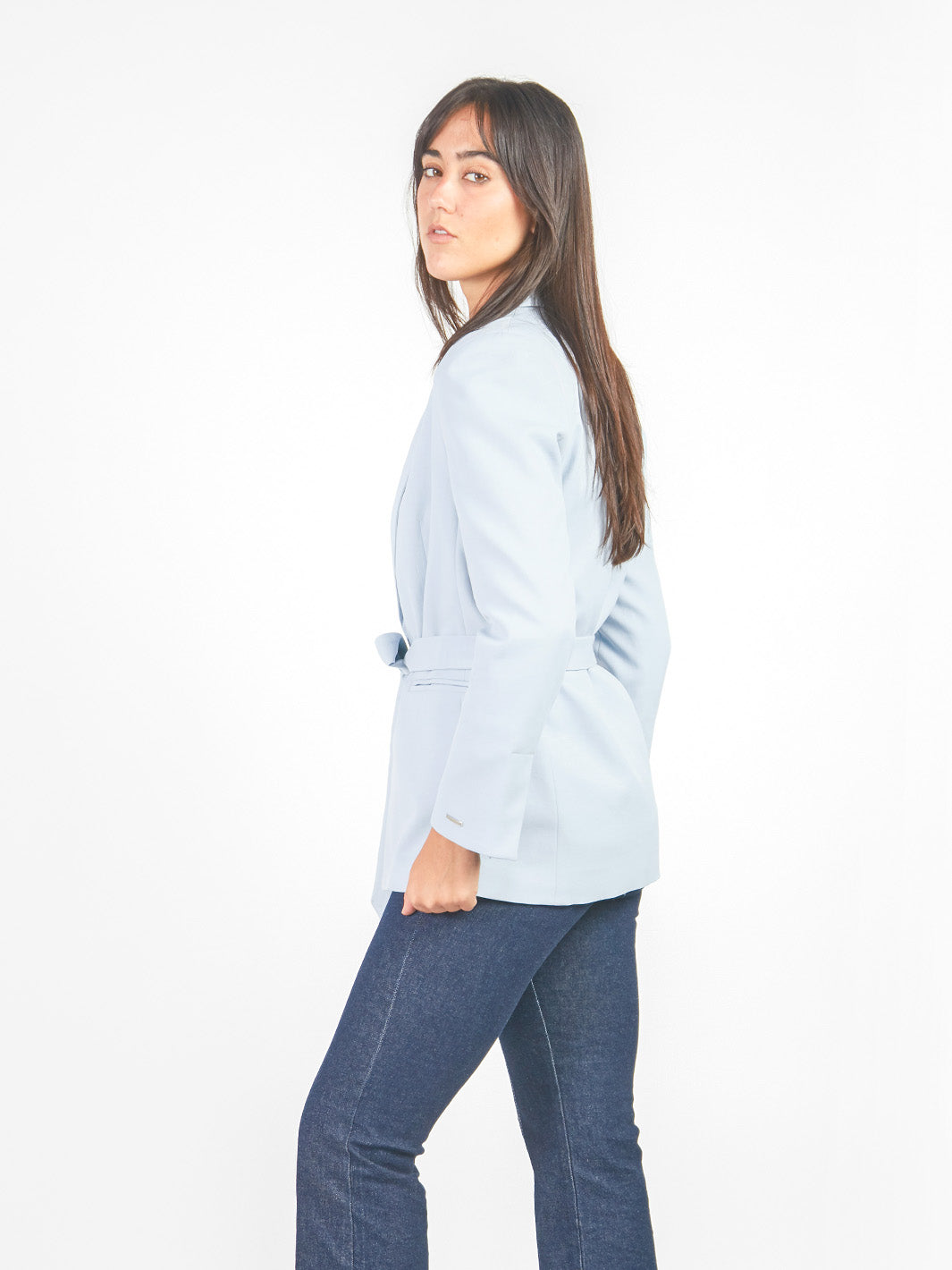 Blazer cinturón lazo