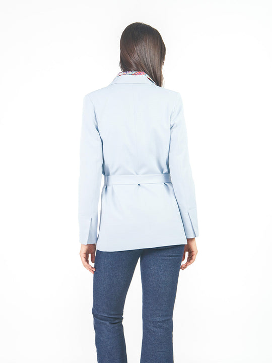 Blazer cinturón lazo