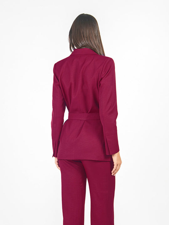 Blazer cinturón lazo