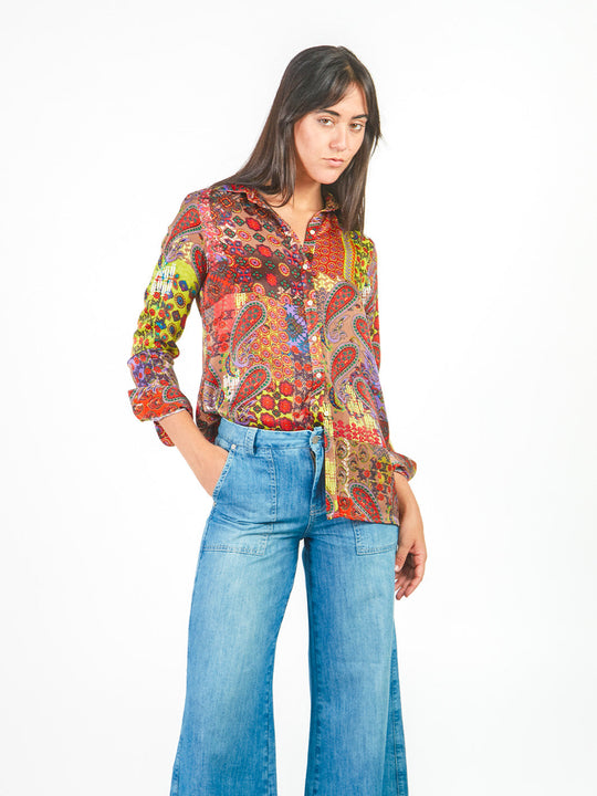 Blusa estampado paisley